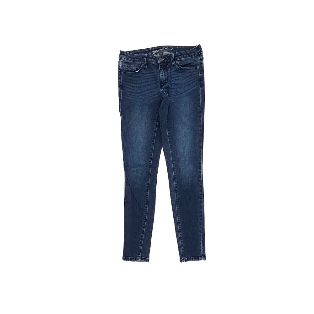 Universal Thread Skinny Jeans Women 2 Dark Wash Blue Mid‎ Rise Denim 12458